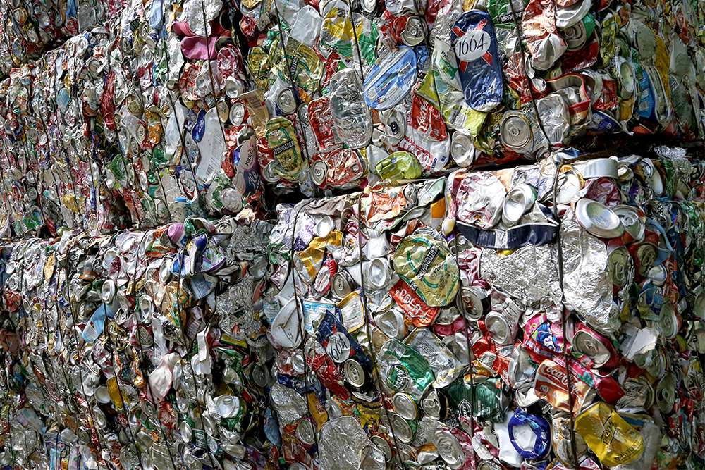 Centre de tri du plantaurel, tri aluminium avant passage en presse